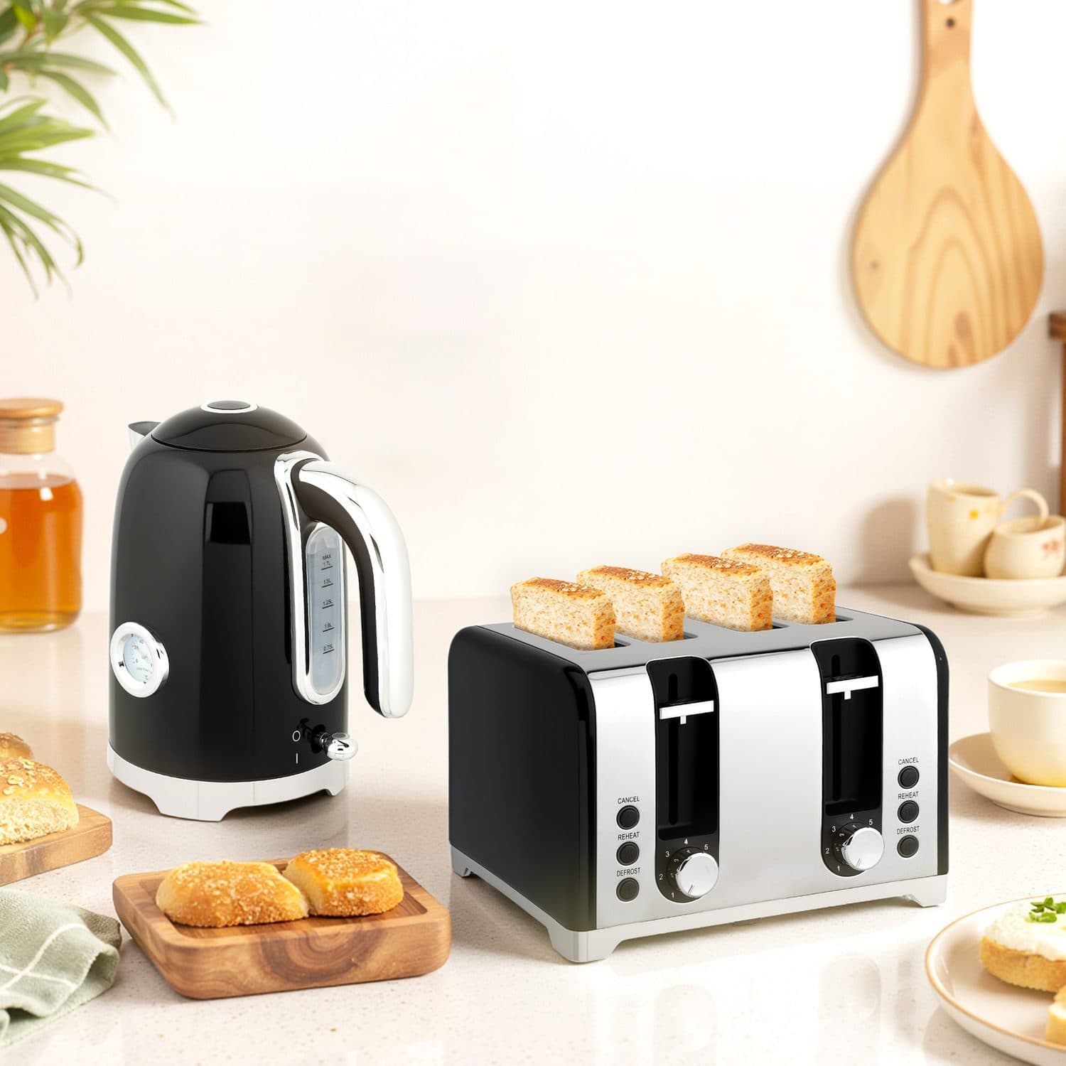 Retro Black Breakfast Set - image 2