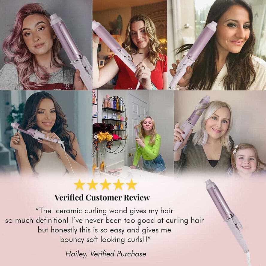 40mm Big Barrel Curling Wand, Professional Hair Curler - image 7