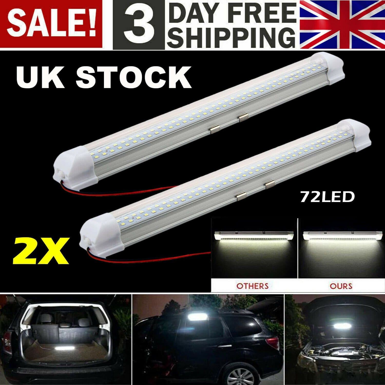 12V LED Interior Light Strip with Integrated On/Off Switch - image 6