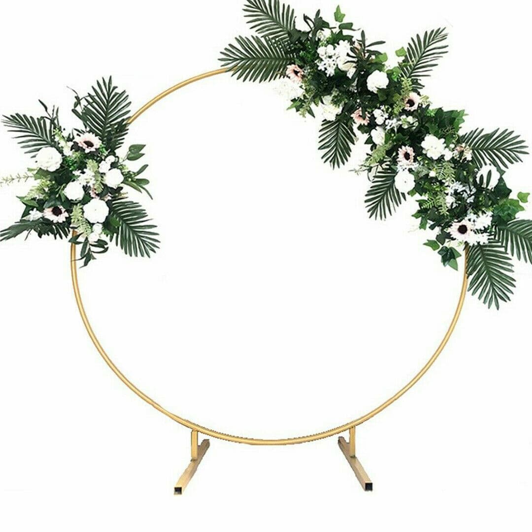 2m Gold Round Balloon Arch Backdrop Stand - image 5