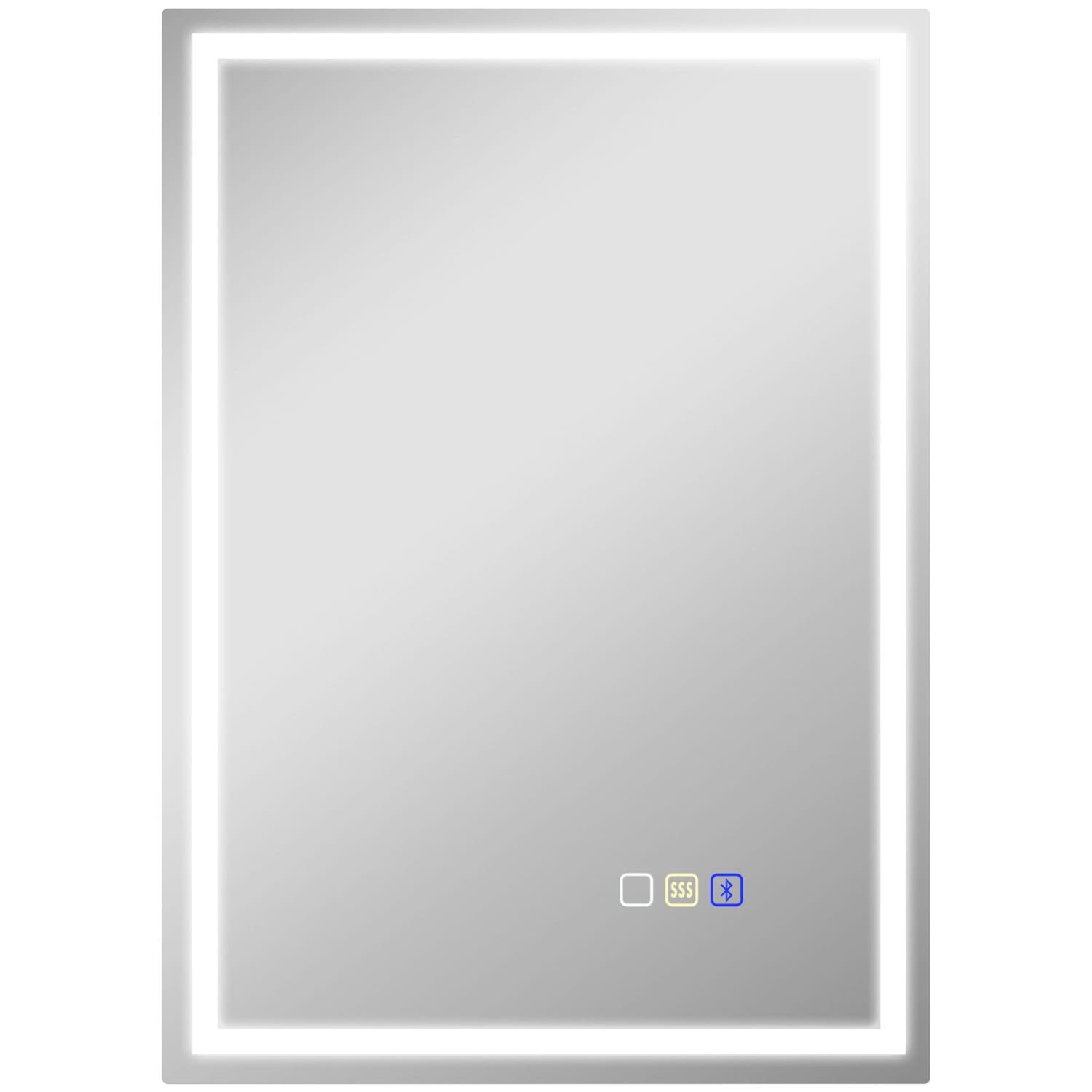 Bluetooth LED Mirror - Silver