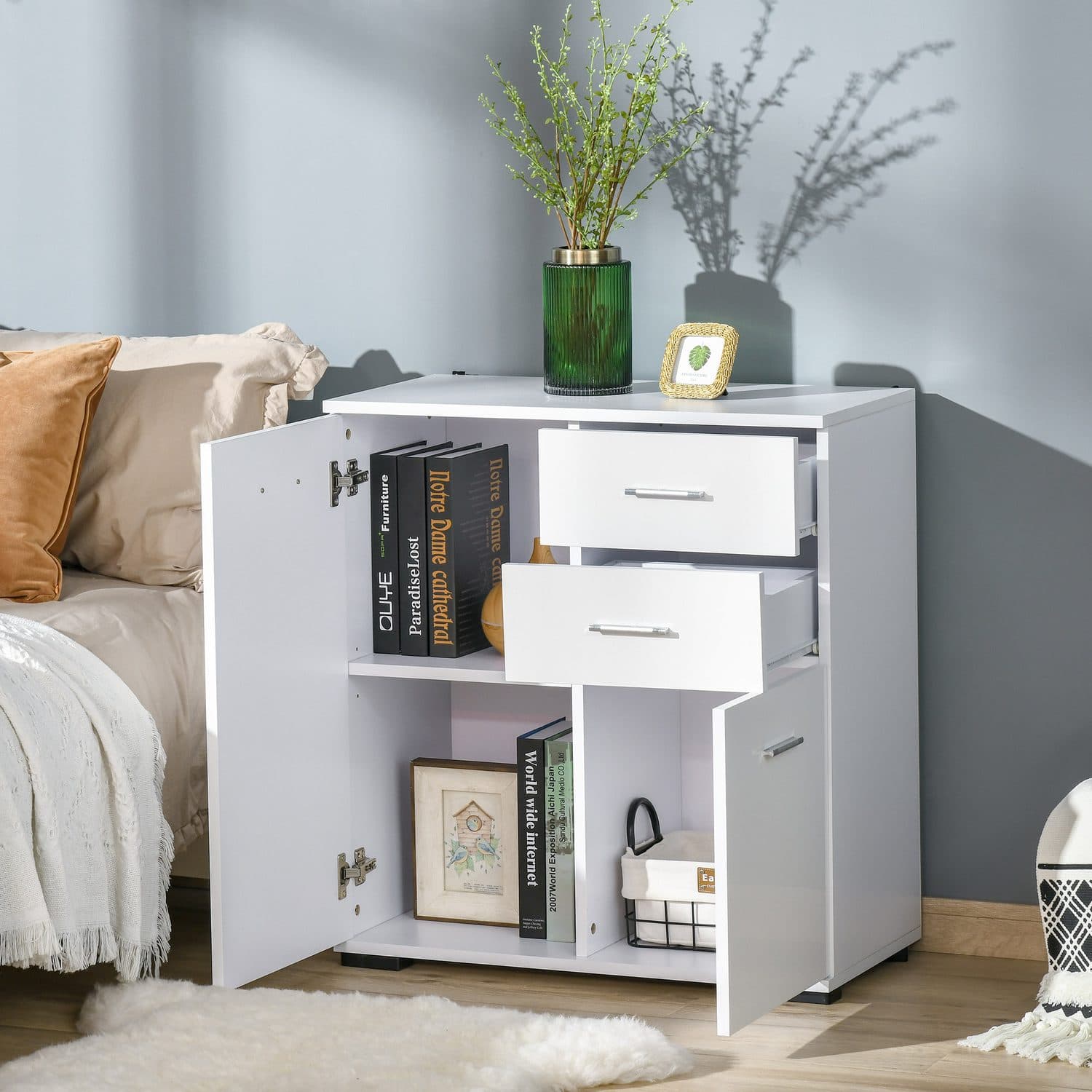High Gloss White Sideboard - image 4