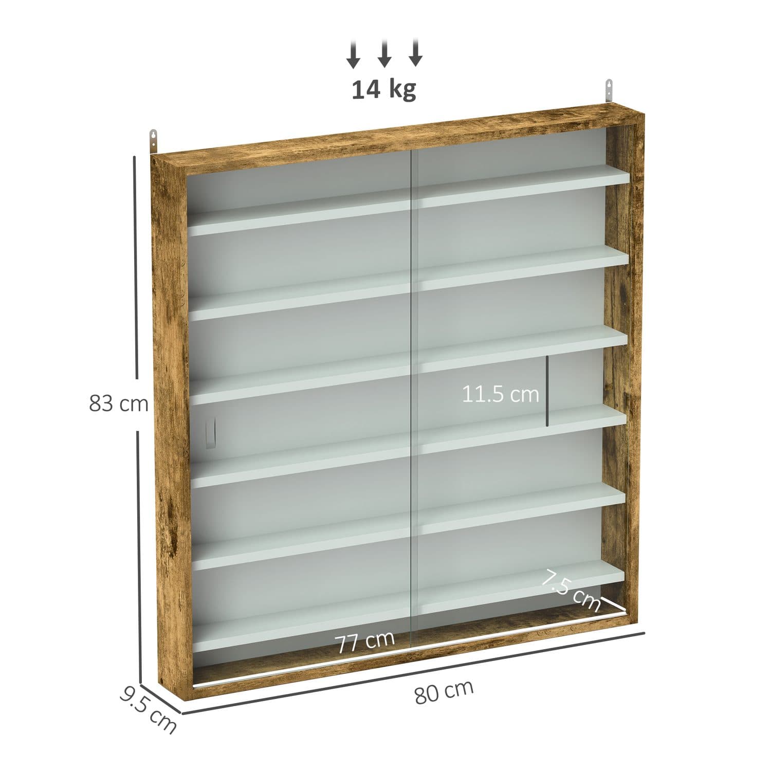Showcase Collectables with this Rustic Glass Display Cabinet - image 2