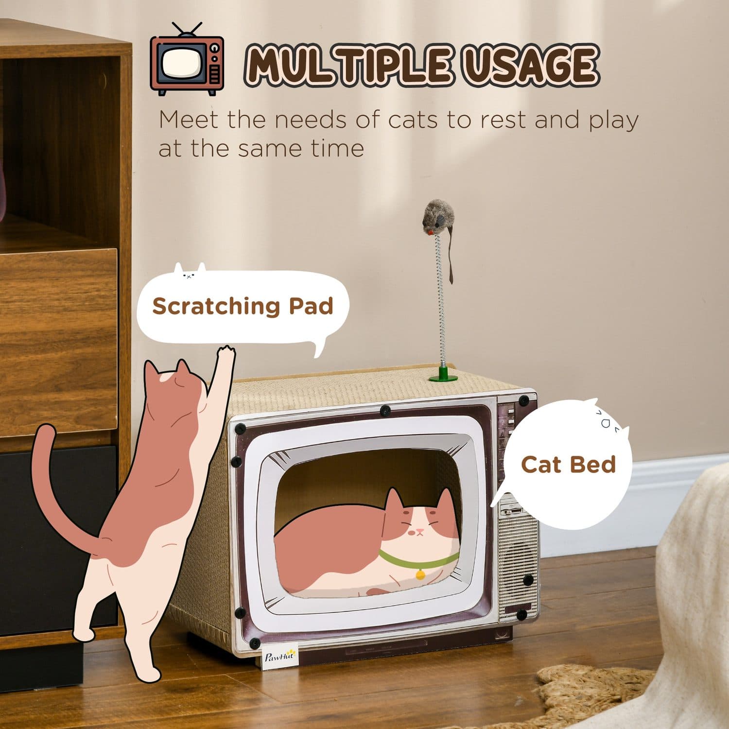 Keep Your Cat Entertained With a Retro TV Cat Scratcher - image 2