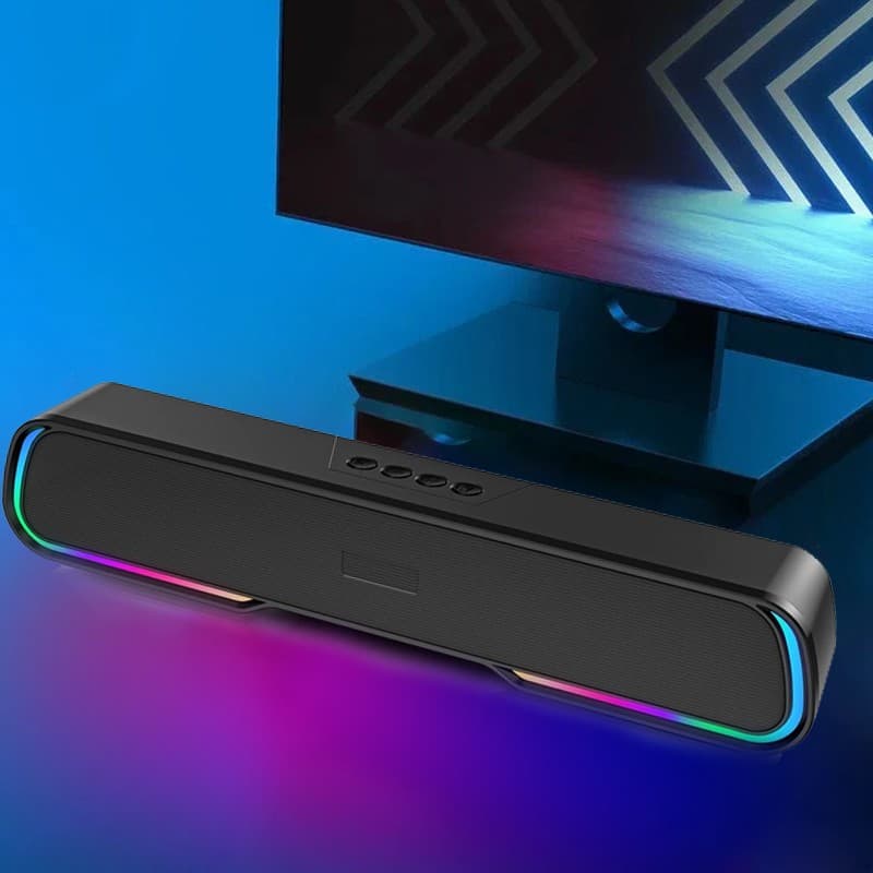 Portable TV Soundbar with Bluetooth and Dynamic RGB Lights - image 7