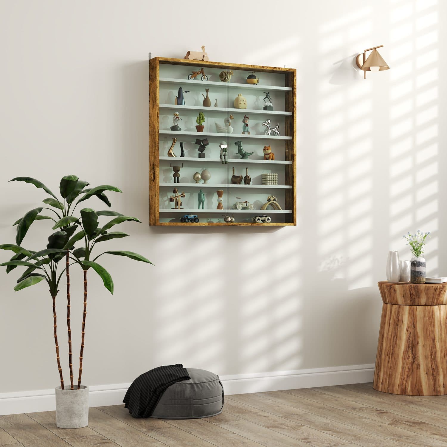 Showcase Collectables with this Rustic Glass Display Cabinet - image 4