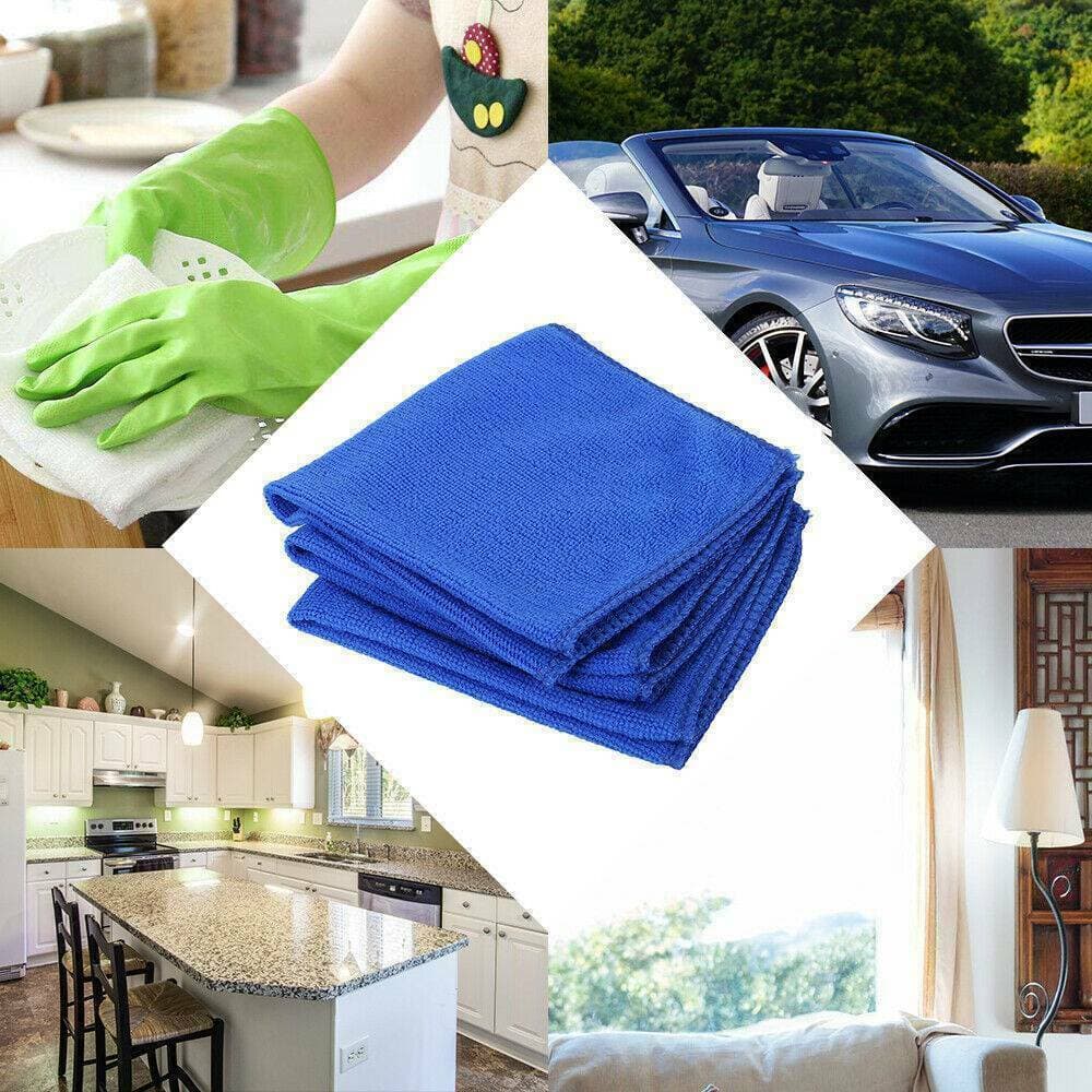 Stock up on 50 blue microfibre cloths for cleaning - image 6