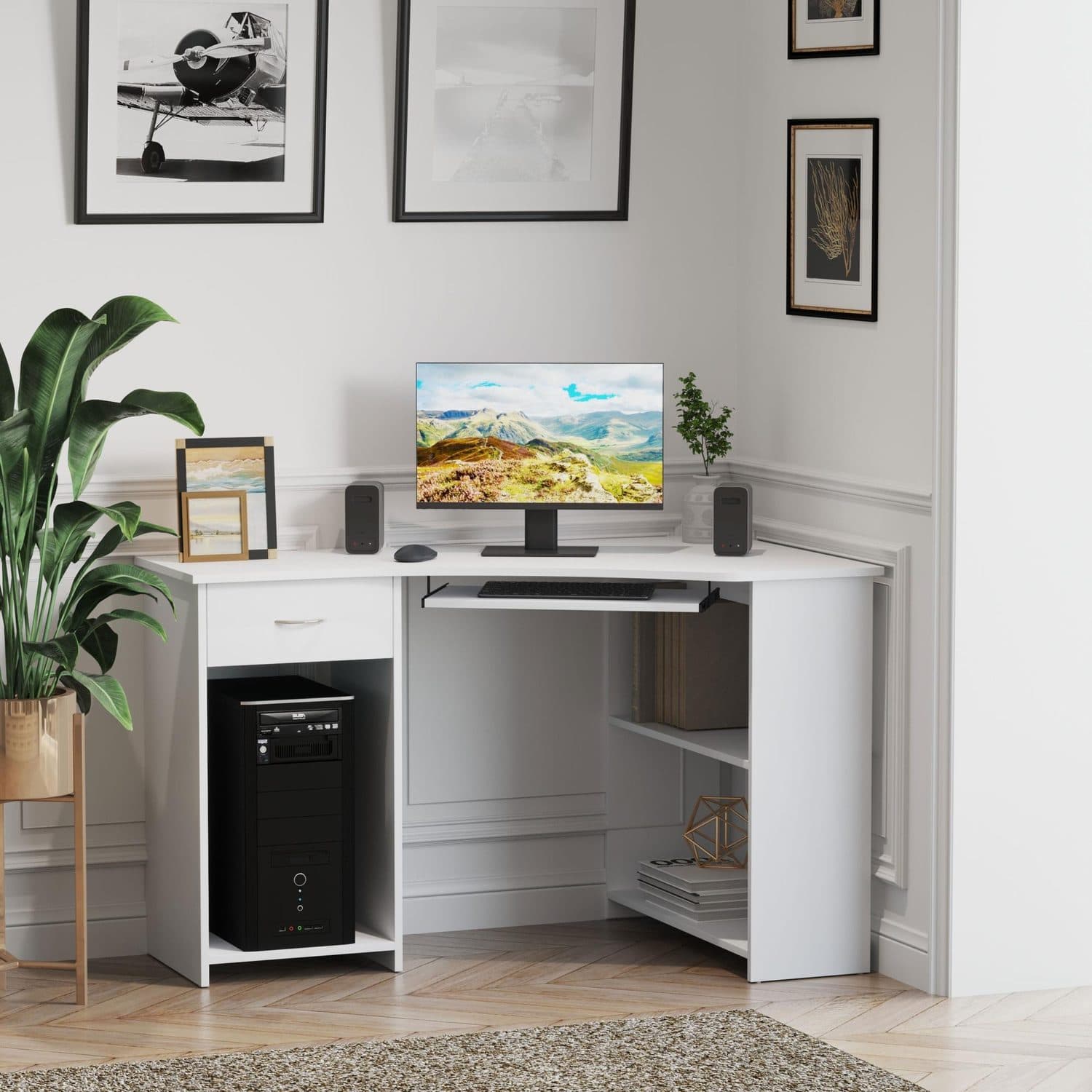 White Corner Desk - image 2