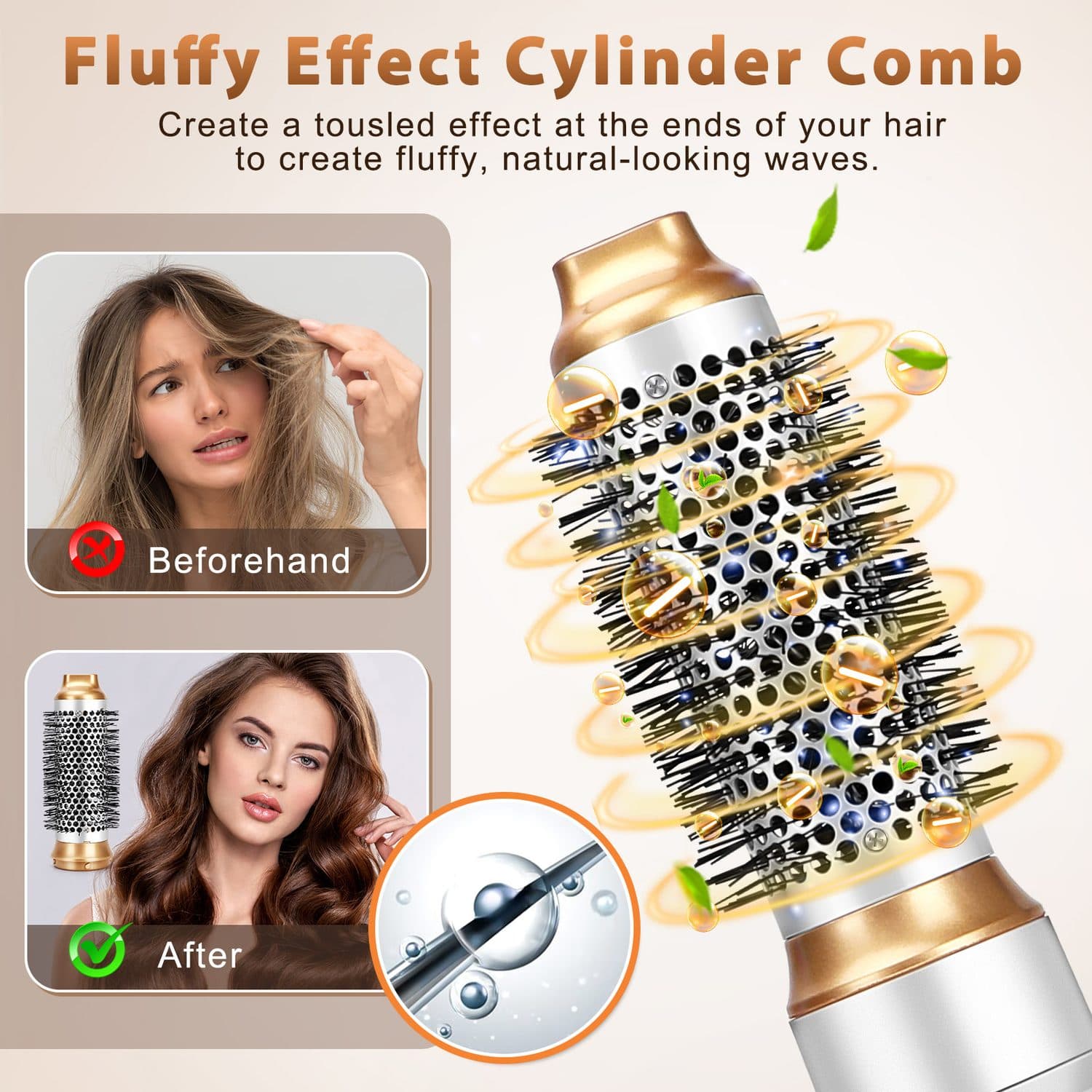 Complete 5-in-1 Hot Air Styling Brush for Salon-Style Results - image 3