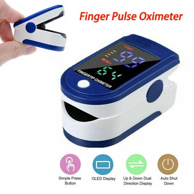 Portable Finger Pulse Oximeter, 2-Direction Display - image 2