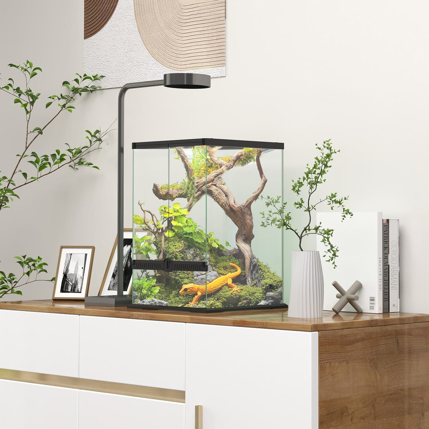 PawHut 40L Glass Vivarium with Anti-Escape Design - image 1
