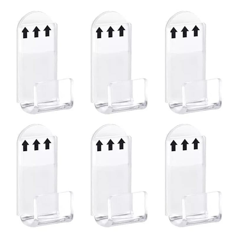 Vinyl Record Wall Mounts – 12-Pack Clear Acrylic Display Shelves - W13252240
