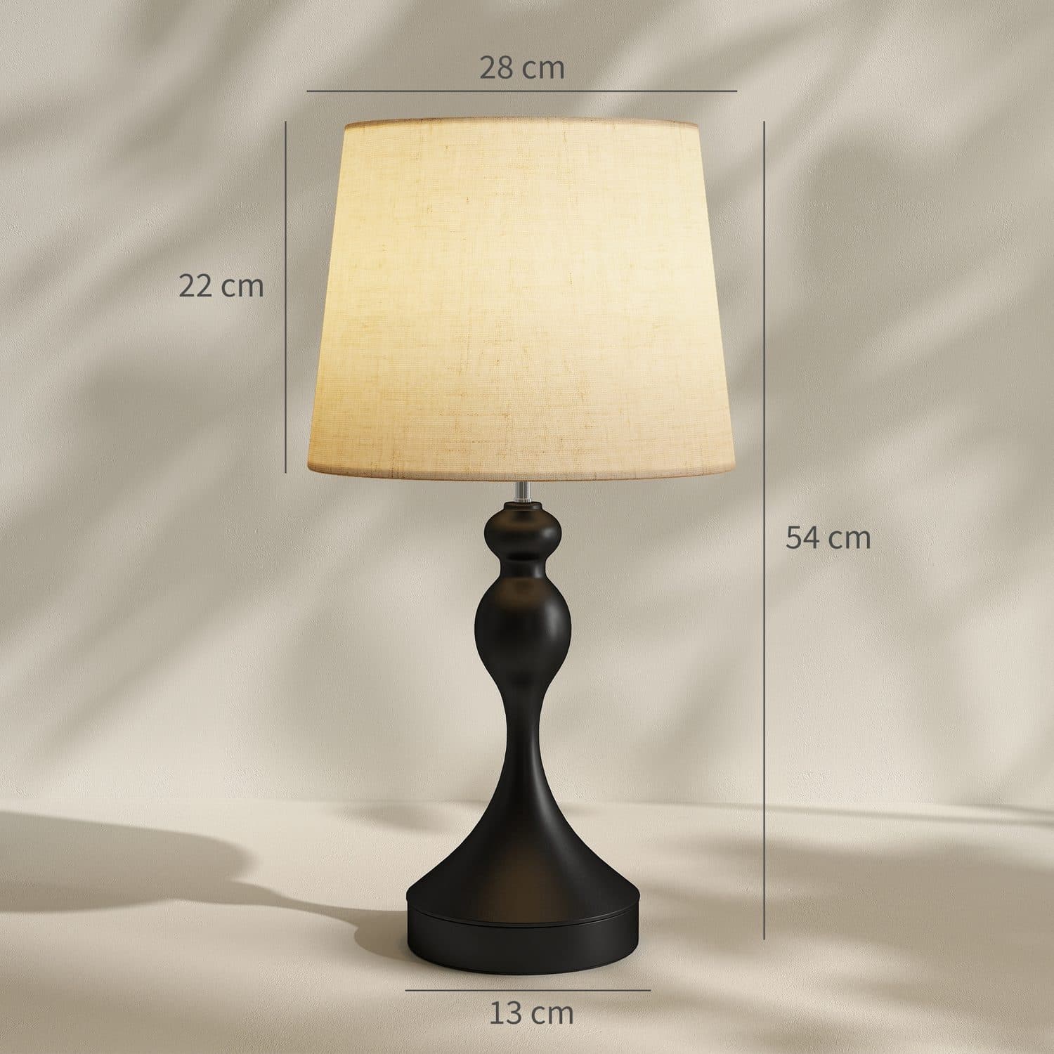 Matching black bedside lamps with USB charging - image 1
