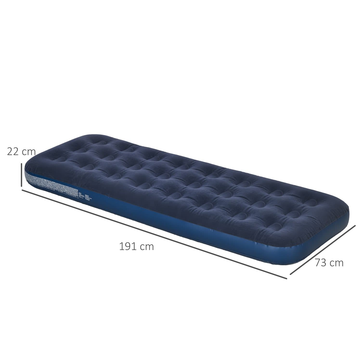 A portable single air bed for guests, camping and travel - image 2