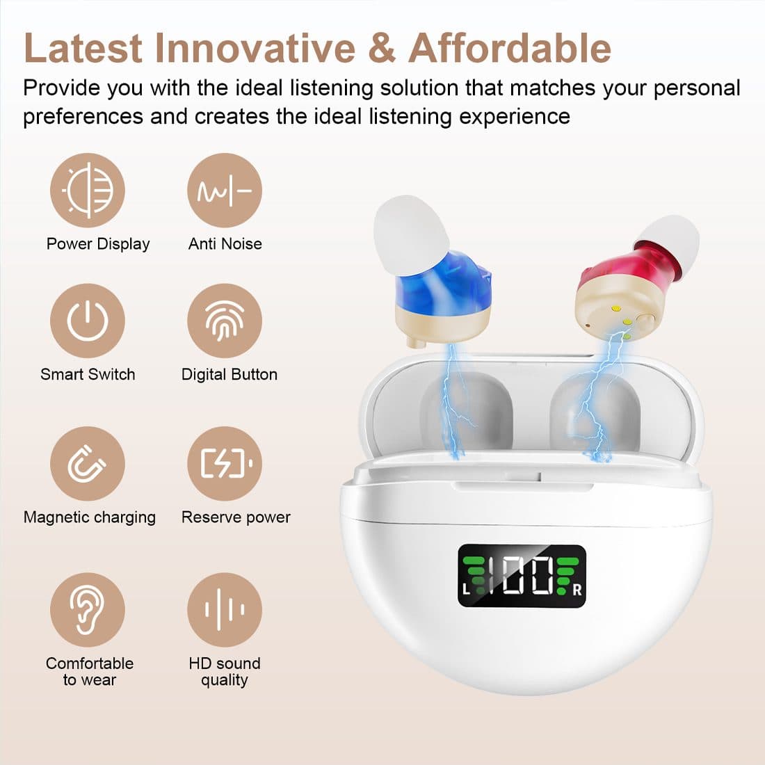 Rechargeable In-Ear Sound Amplifier Pair - image 9