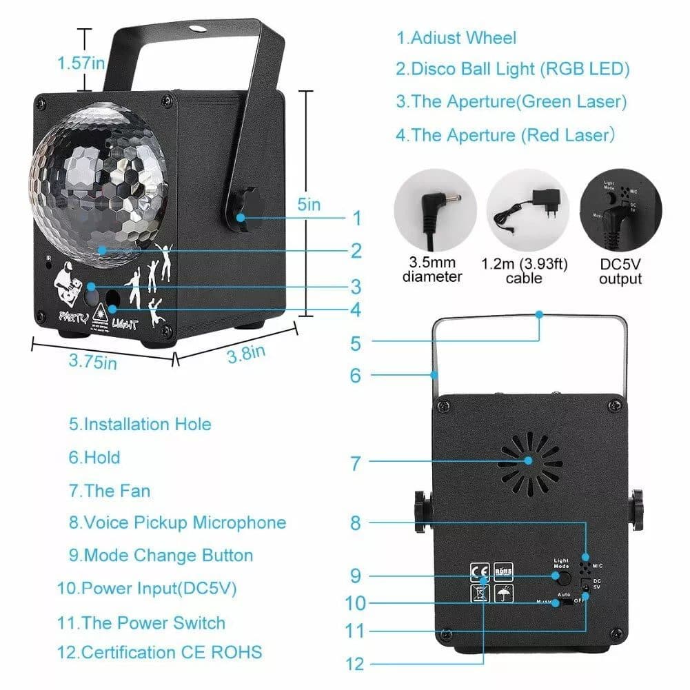 RGB Party Laser Projector Light for Rooms and Events - image 7