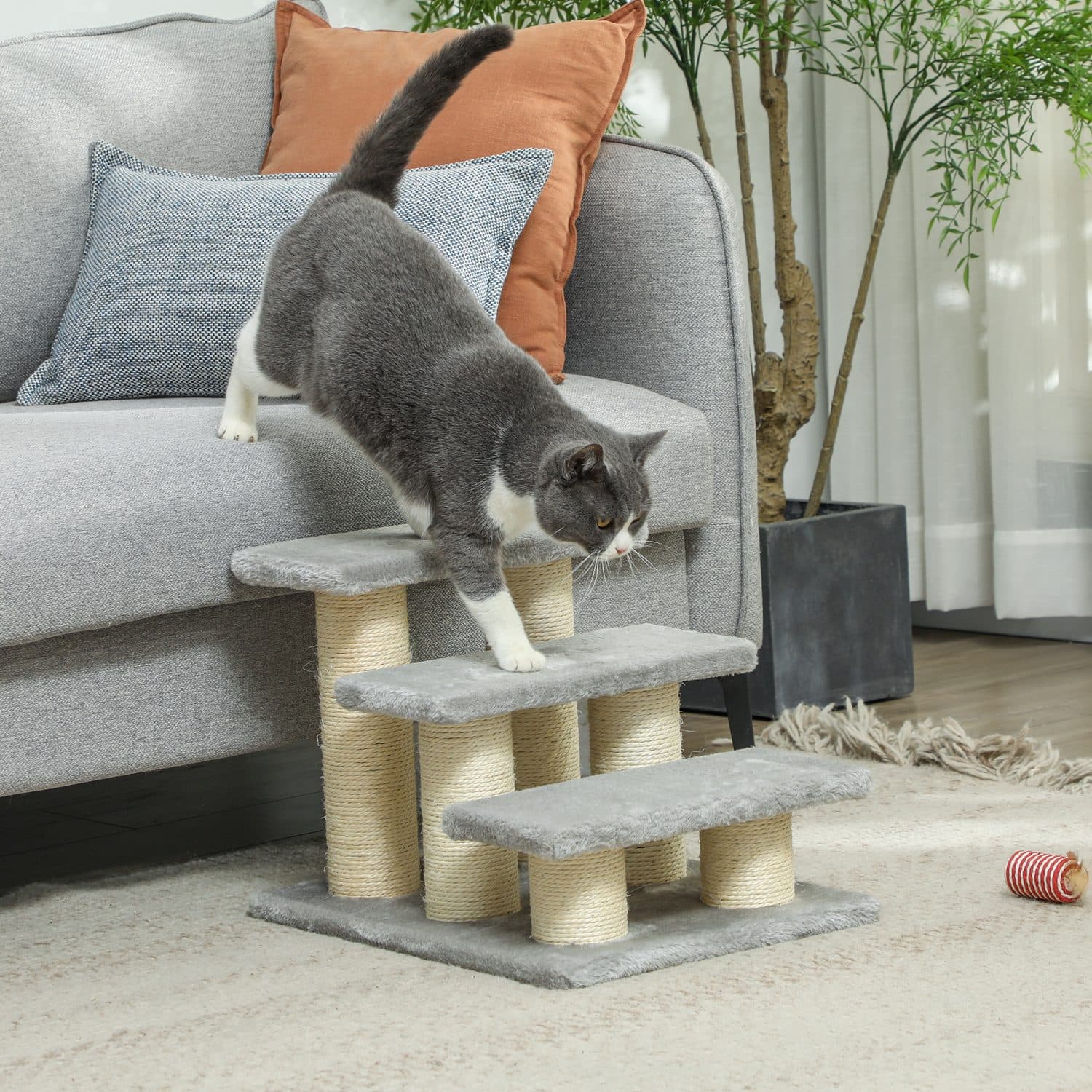 Help Your Cat or Small Dog Climb Safely with 3-Step Pet Stairs - image 3