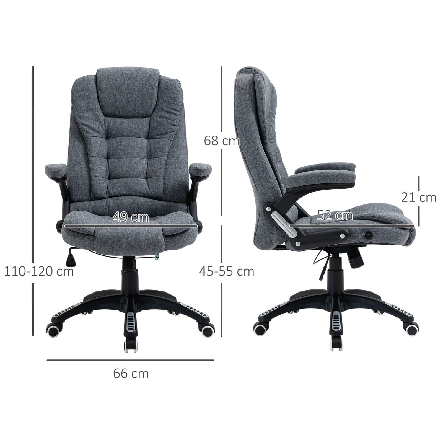 Work in Complete Comfort with the Vinsetto Ergonomic Desk Chair - image 4