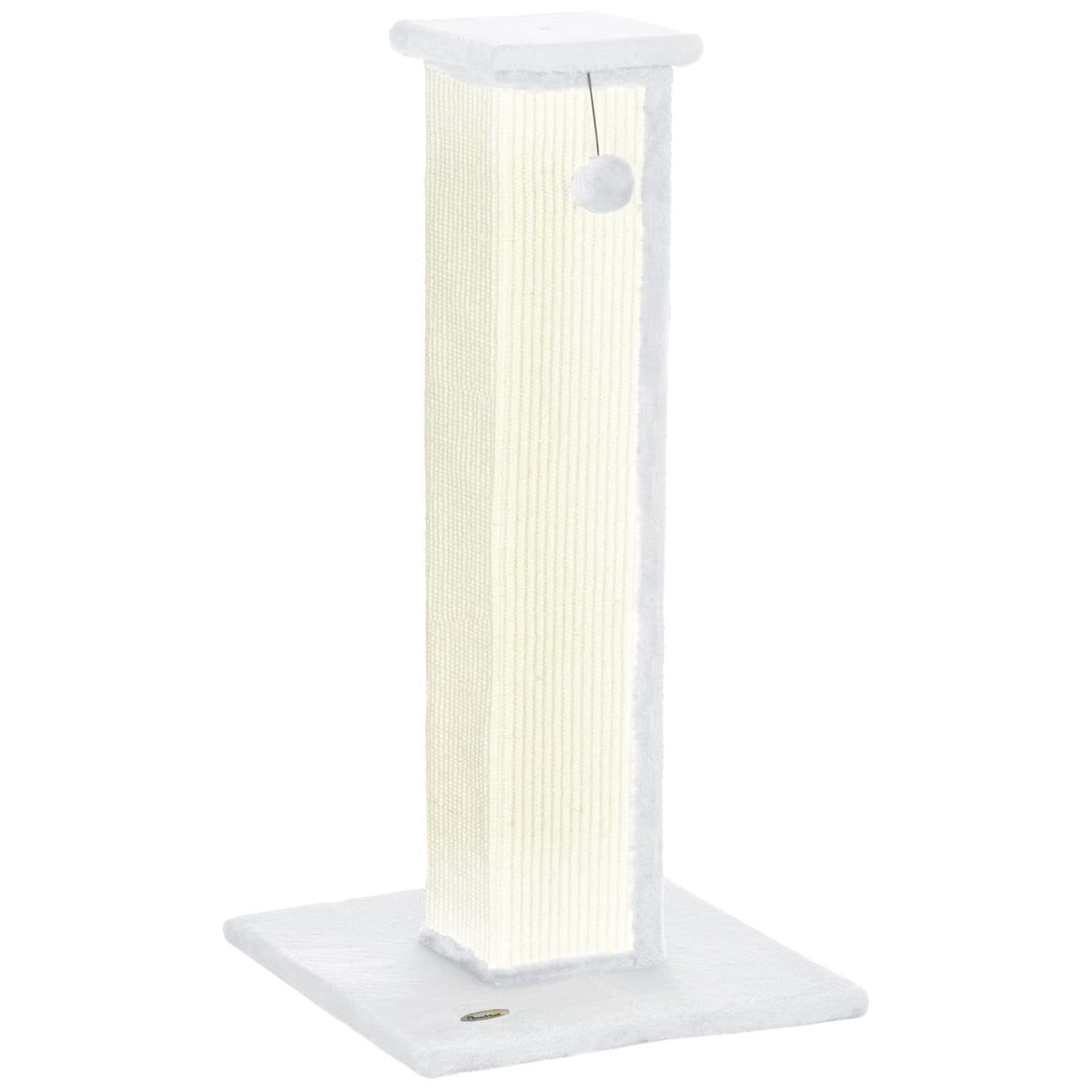 81cm Vertical Cat Scratching Post with Sisal Rope & Toy Ball