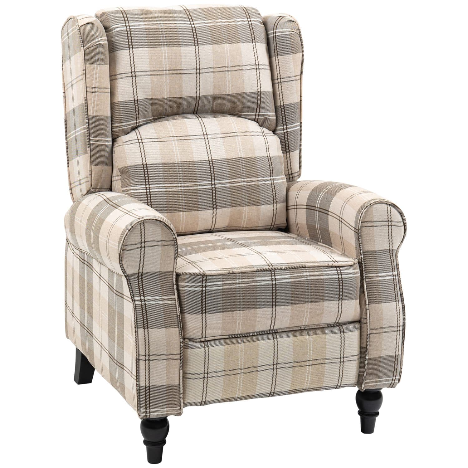 Khaki Wingback Recliner - Khaki