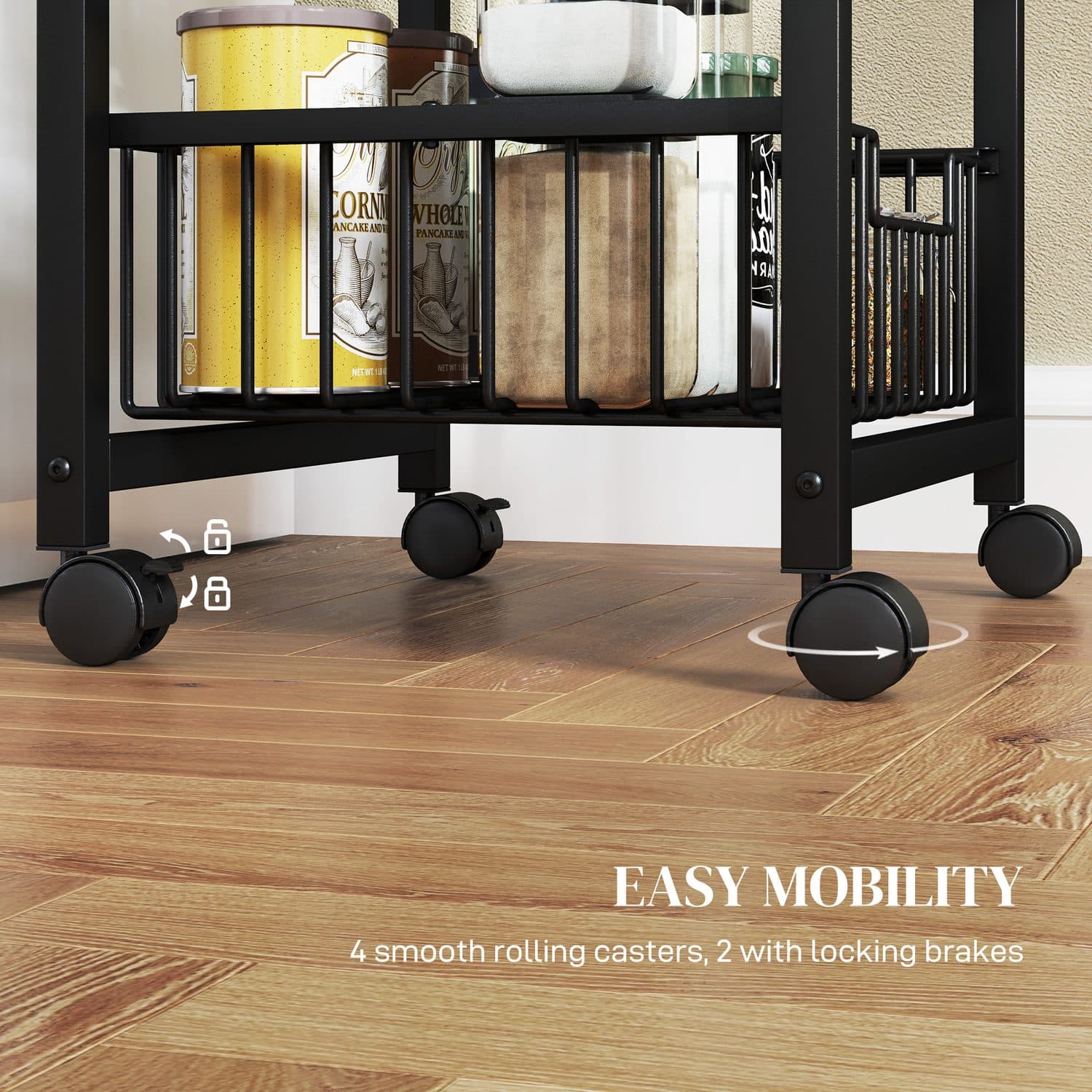 4-Tier Mobile Kitchen Island - image 3