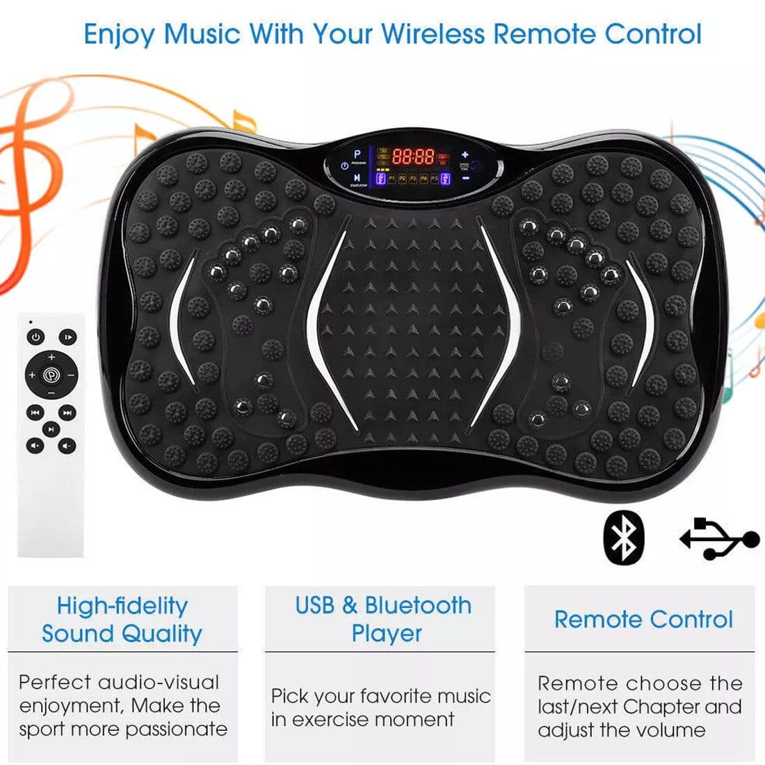 Vibration Plate Exercise Machine for Home Workouts - Default