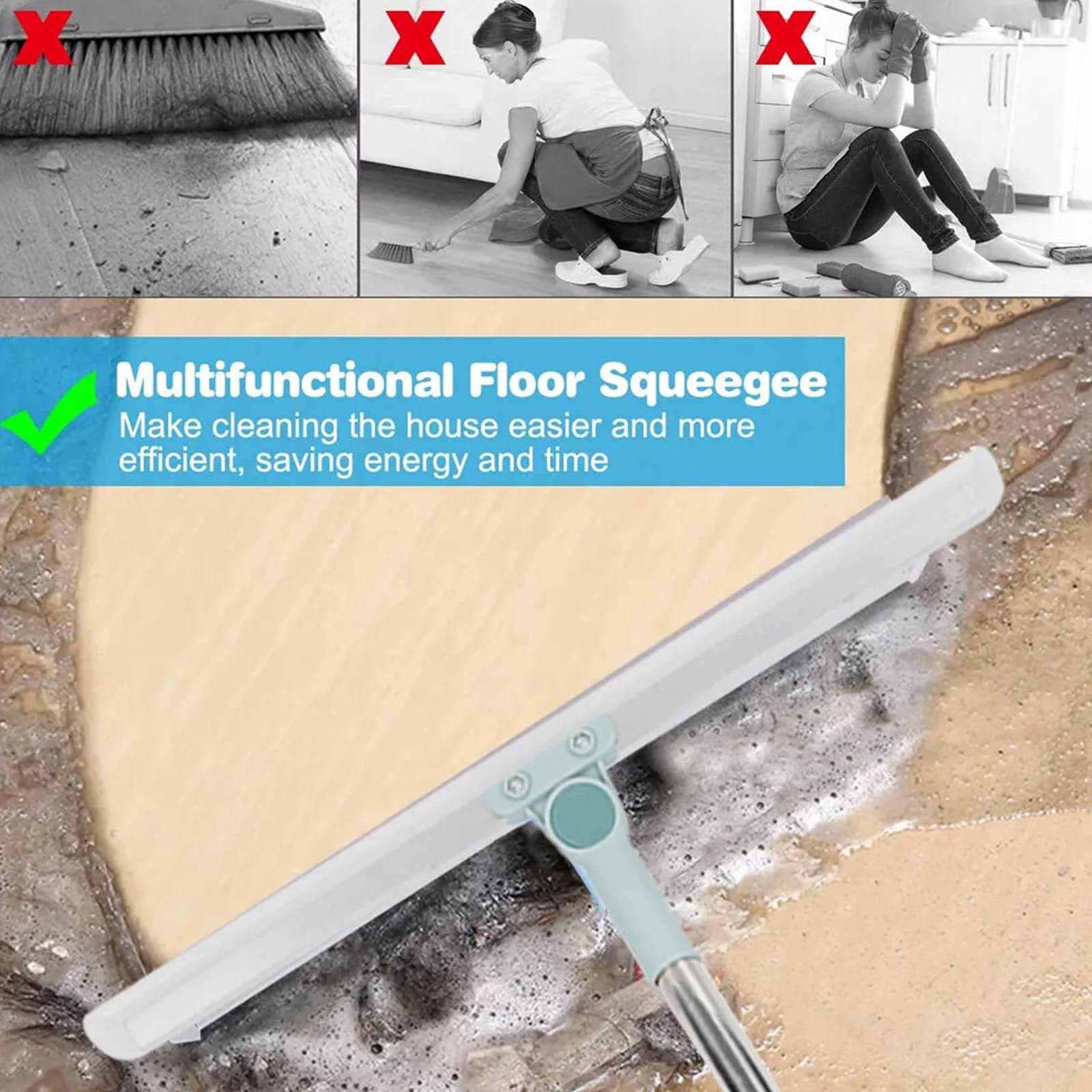 Clear Water from Hard Floors Fast with This Telescopic Squeegee - image 4