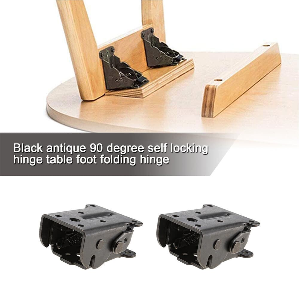 Heavy-Duty Folding Leg Brackets with Self-Locking Hinges (4-Pack) - image 4
