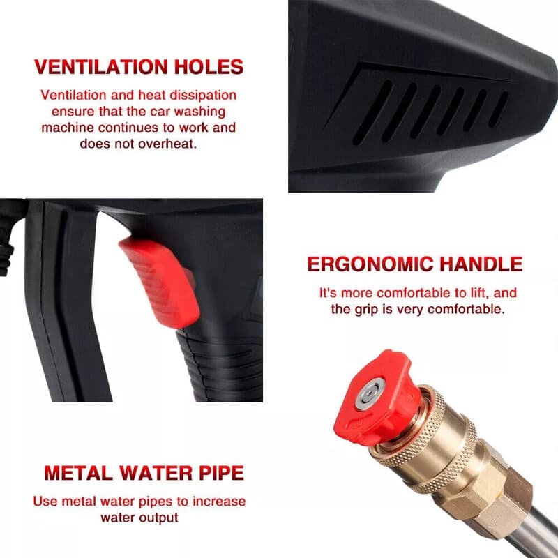 60-Bar Cordless Pressure Washer with Two Batteries and Foam Cannon - image 10
