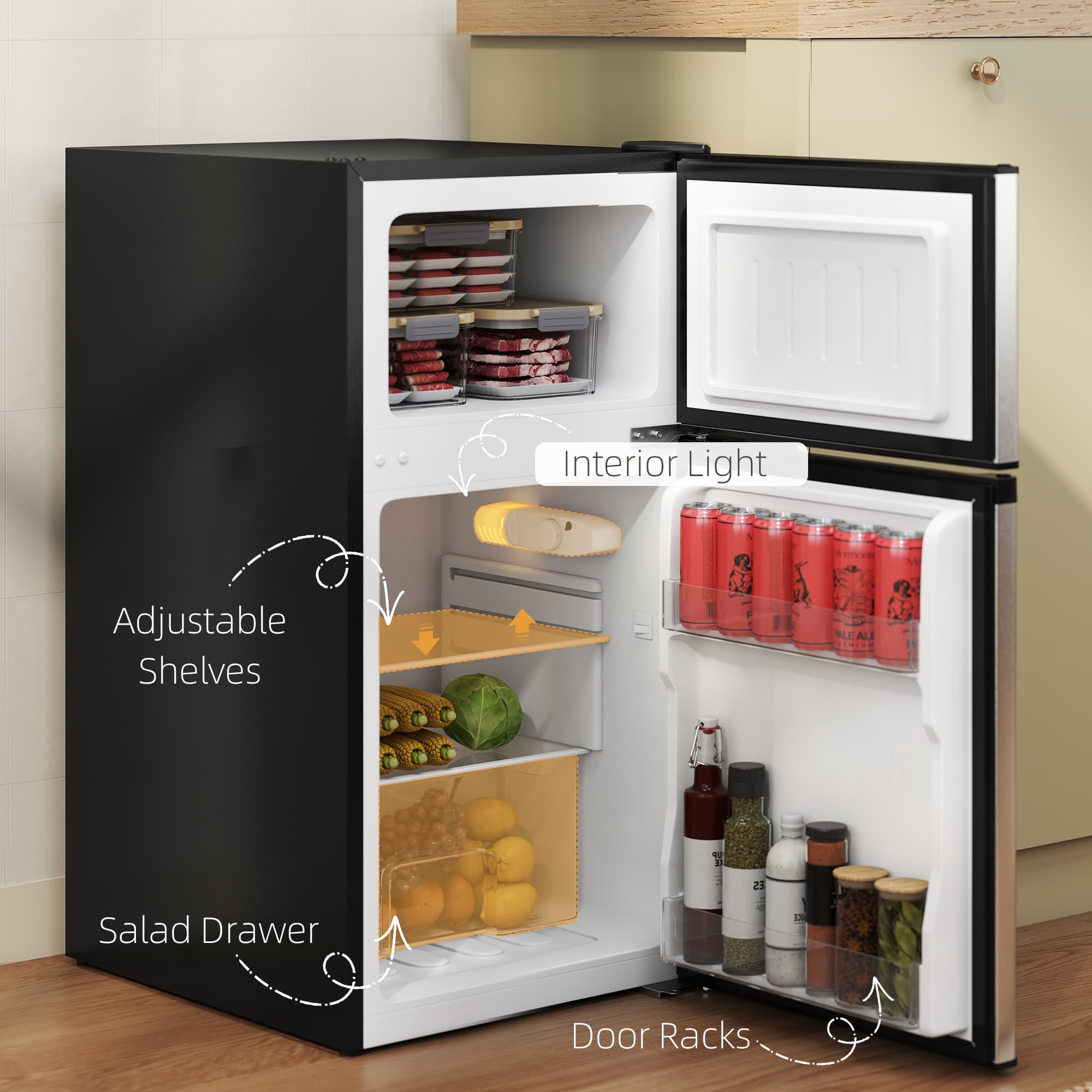 Compact 88L Fridge Freezer for Smaller Rooms - image 5