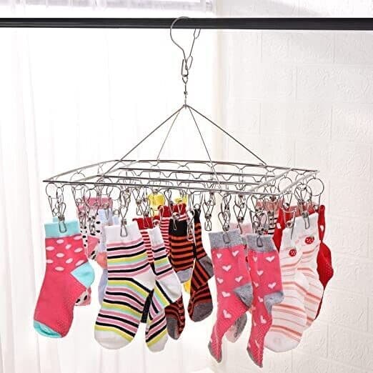 Stainless Steel Sock Hanger for Effortless Air Drying - image 3