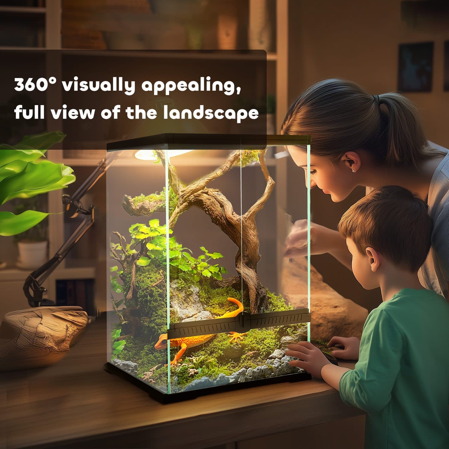 PawHut 40L Glass Vivarium with Anti-Escape Design - image 5