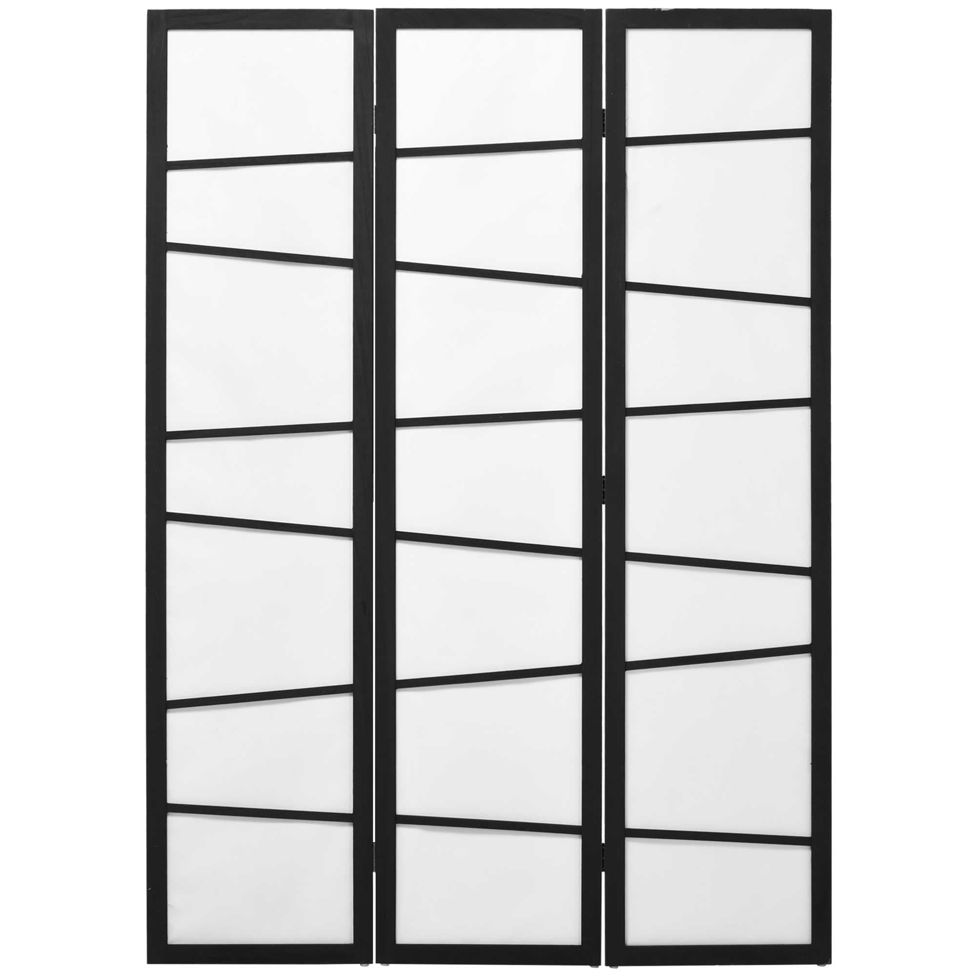 3-Panel Wooden Room Divider