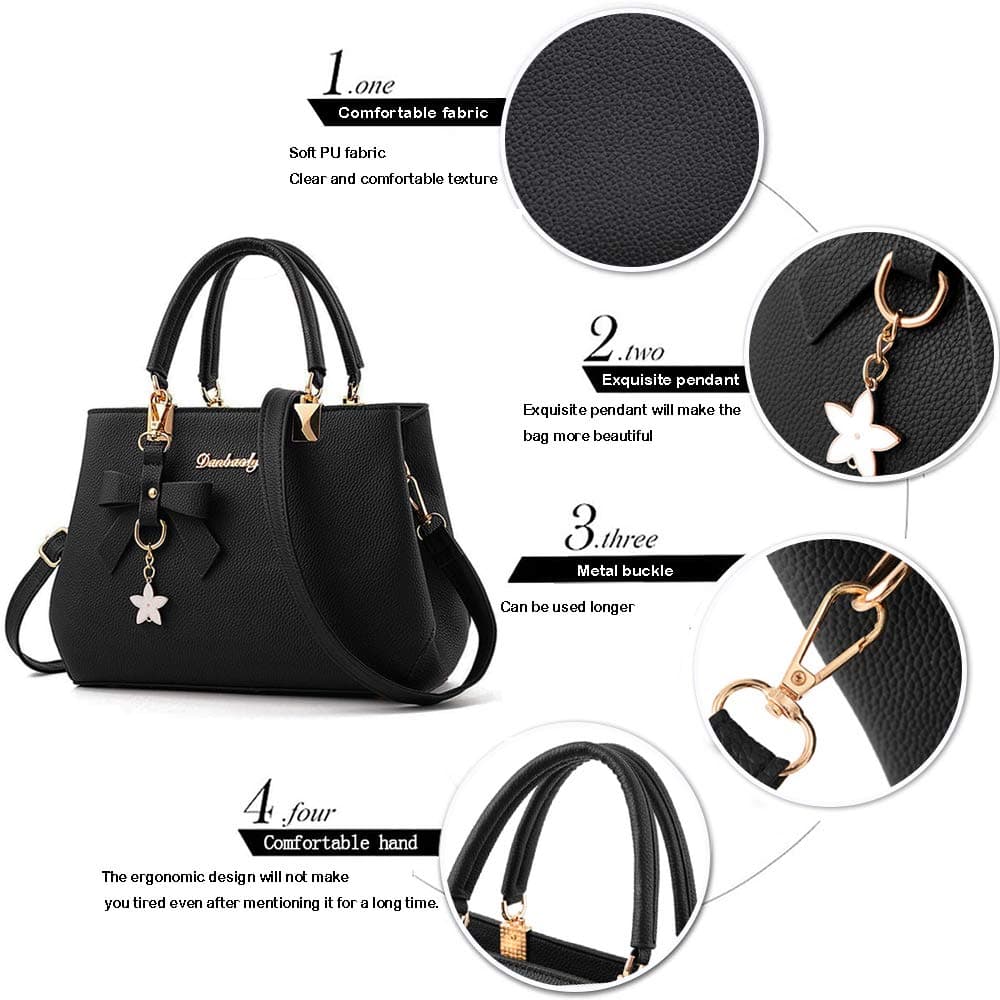 Pink Top Handle Bag with Crossbody Strap - image 1