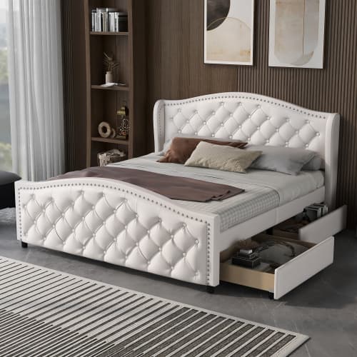 Chic Bed & Hidden Storage - image 3