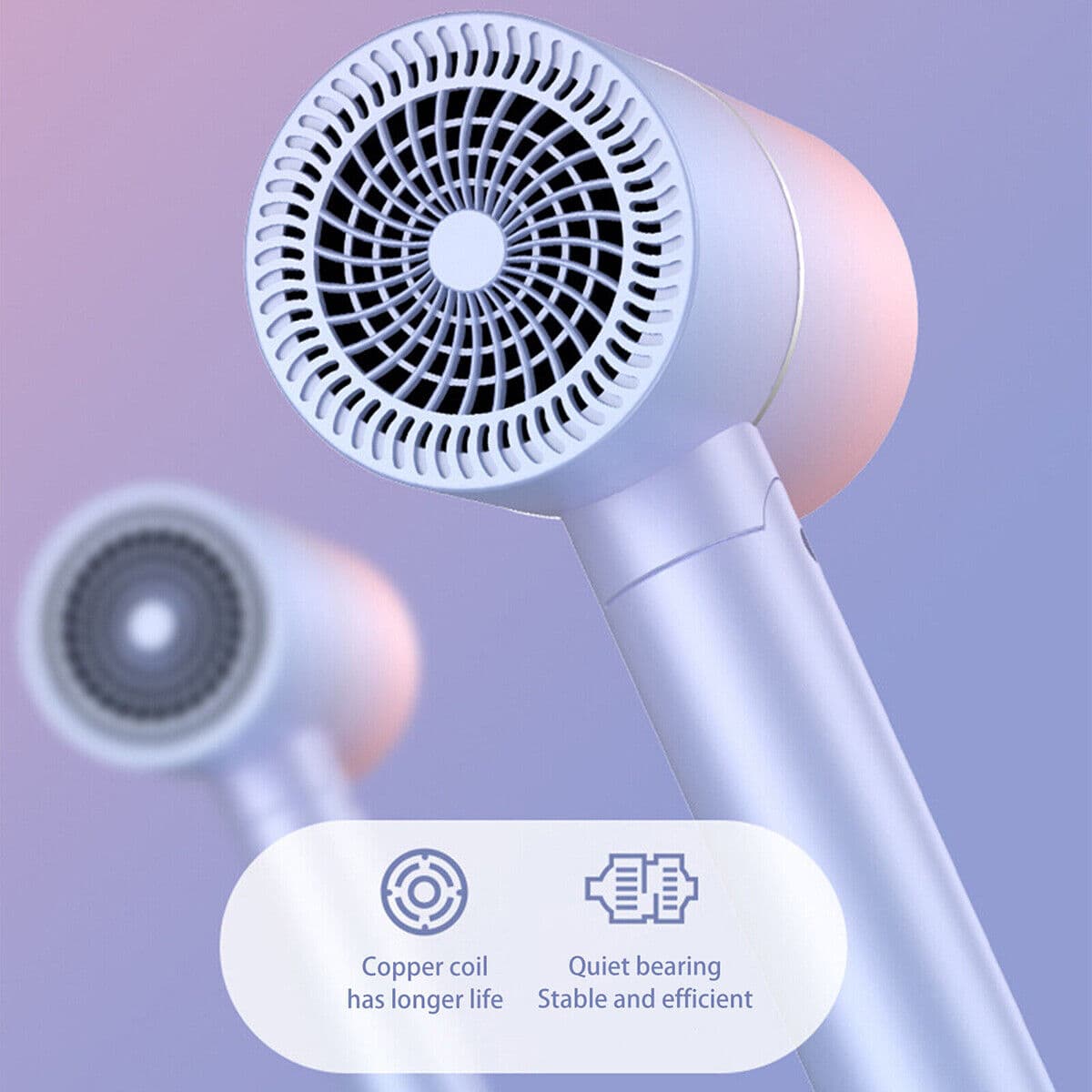 Foldable Compact Hair Dryer with Negative Ion Care - image 9