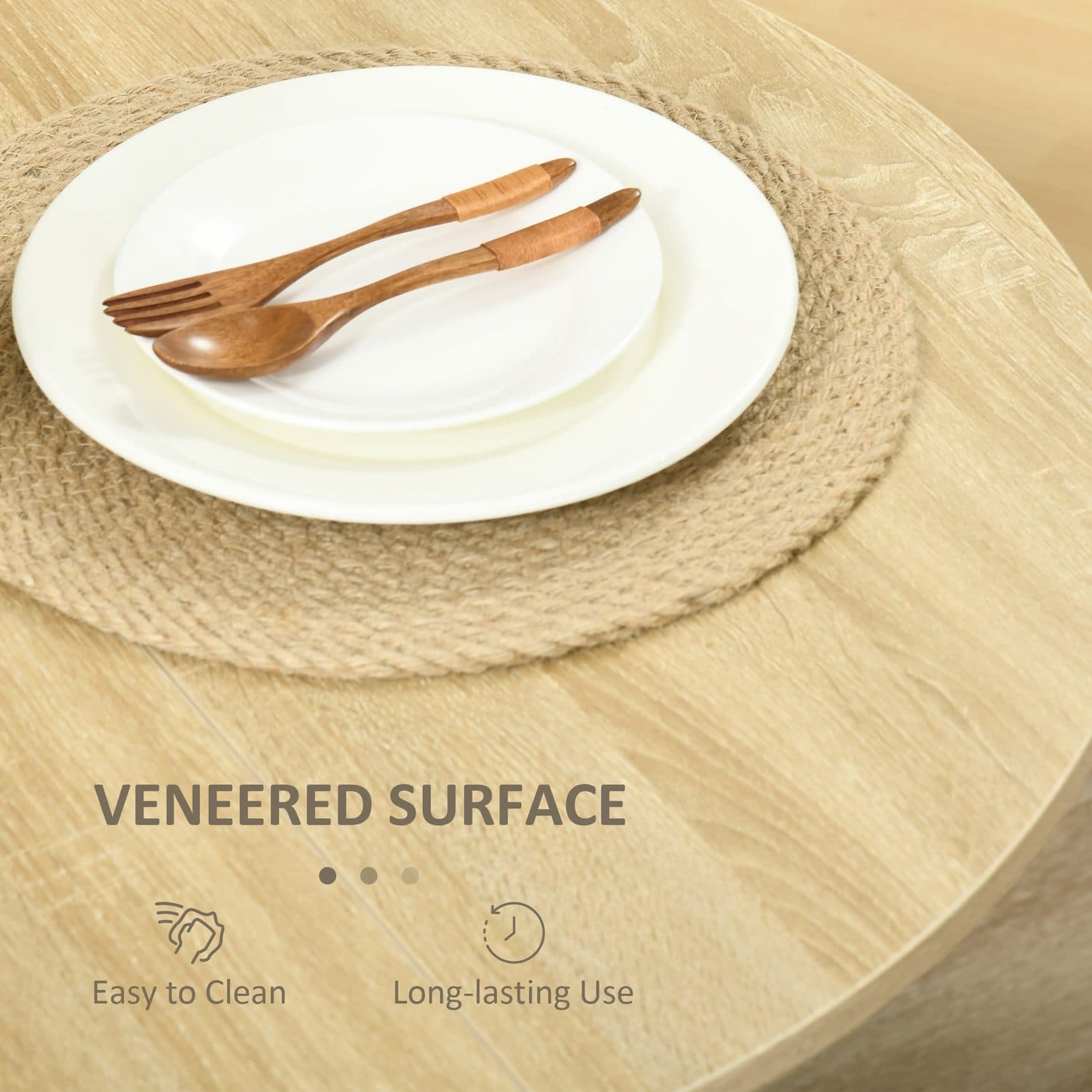 Oak Drop Leaf Dining Table - image 1