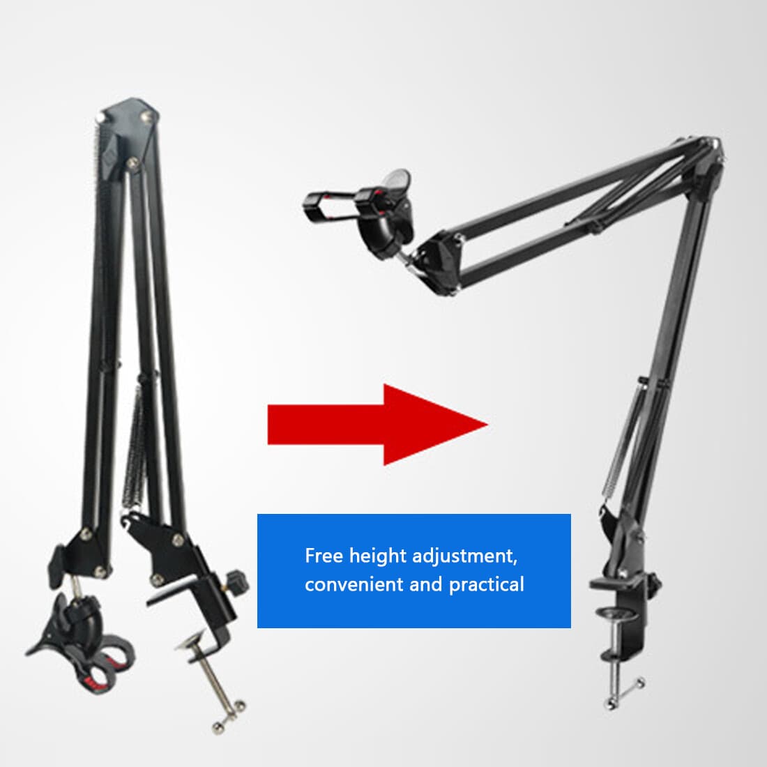 Articulating Long Arm Tablet Stand With Desk Clamp Mount - image 2
