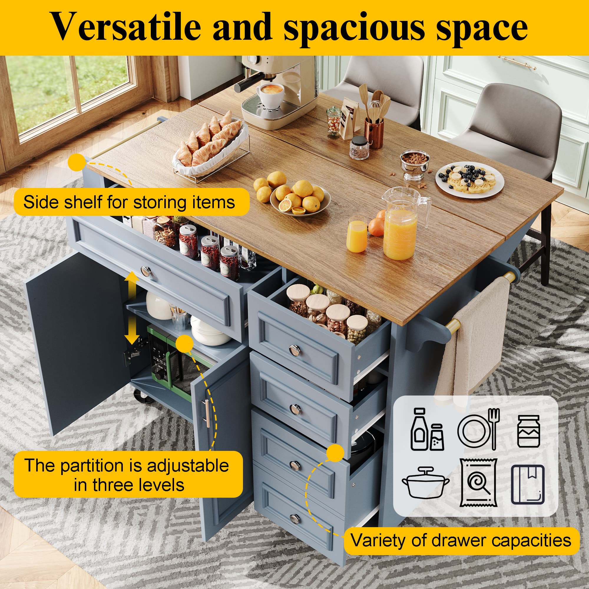 Multifunctional Island Trolley - image 5
