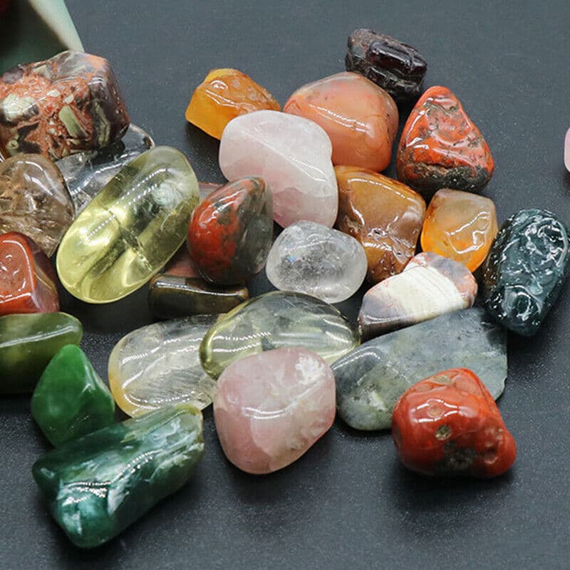 1kg Mixed Natural Tumble Stones for Healing & Decoration - image 2