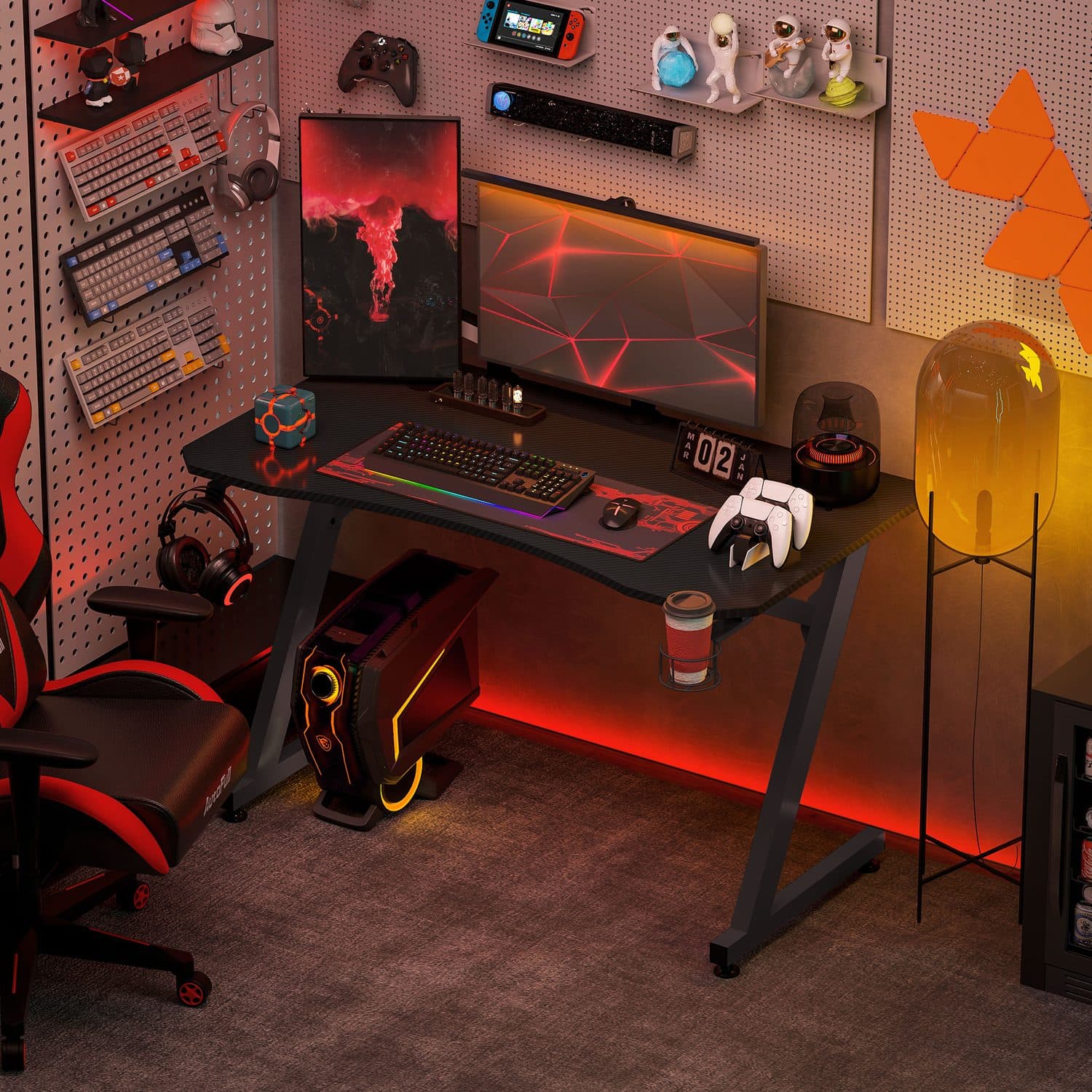Villalta Home 120cm Black Gaming Desk - image 5