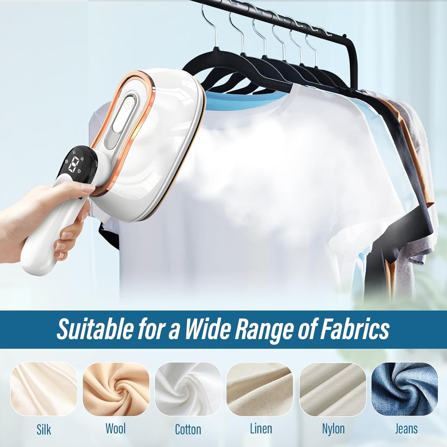 Powerful 1200W Handheld Garment Steamer & Iron - image 5