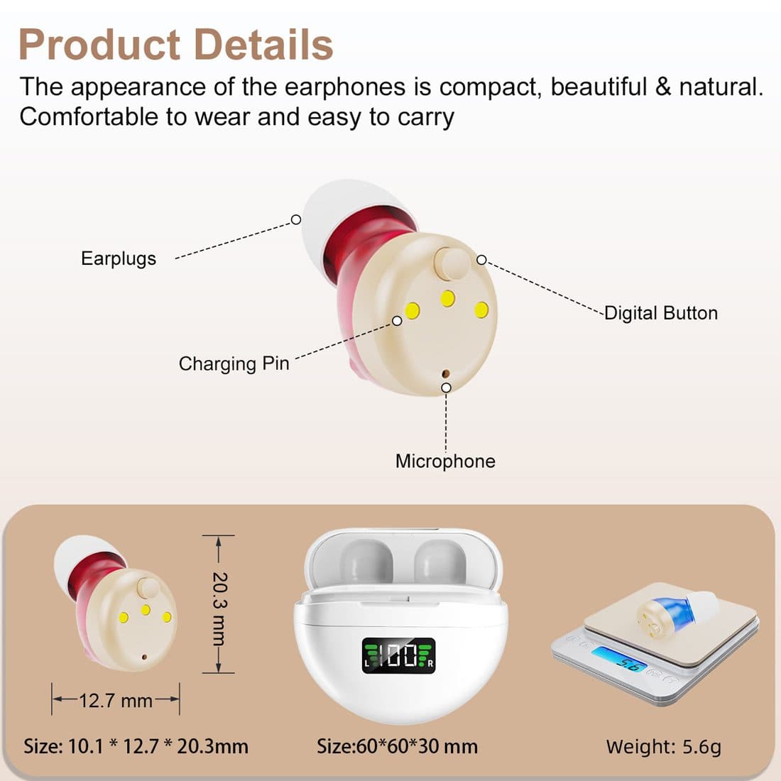Rechargeable In-Ear Sound Amplifier Pair - image 10
