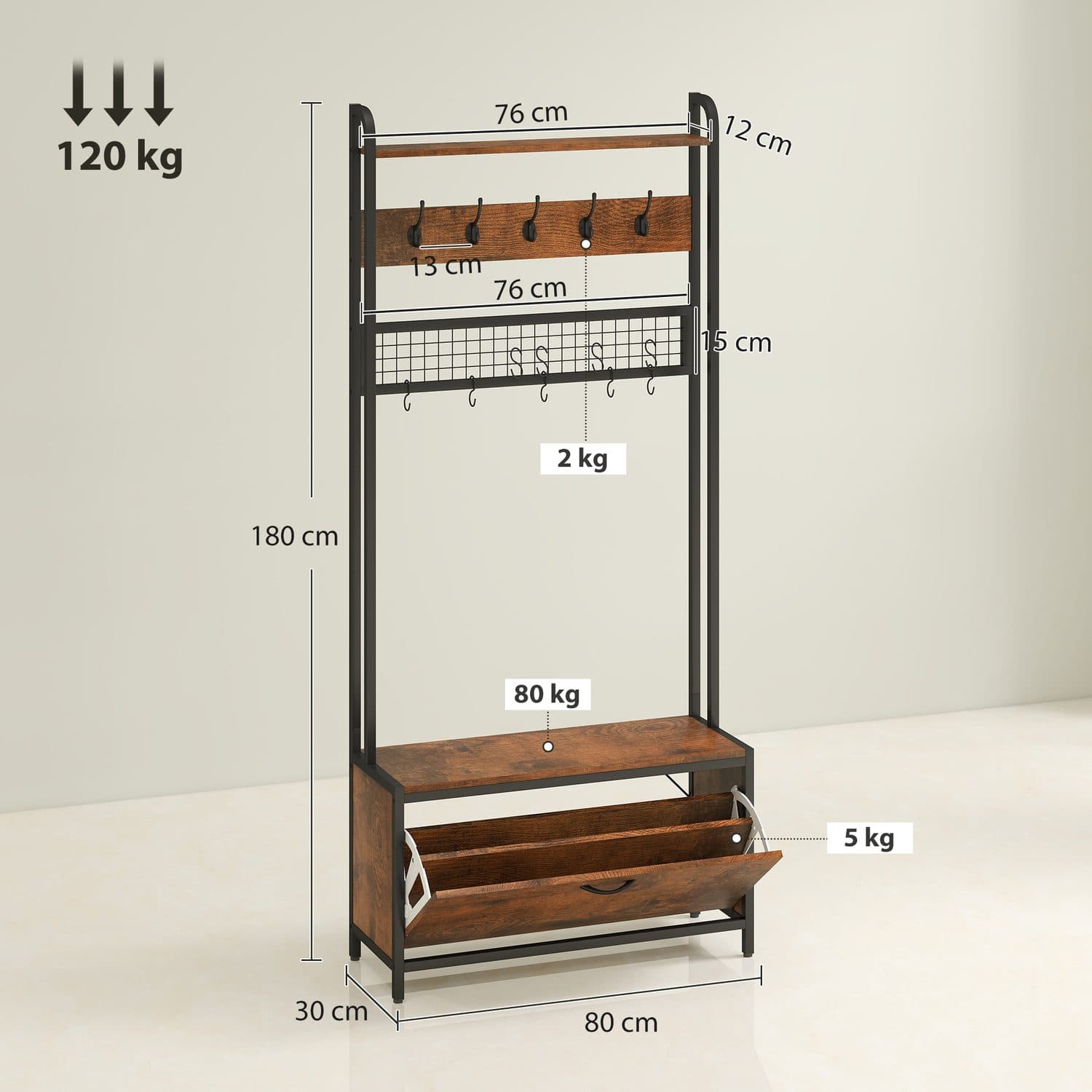 5-in-1 Hallway Tree - image 4