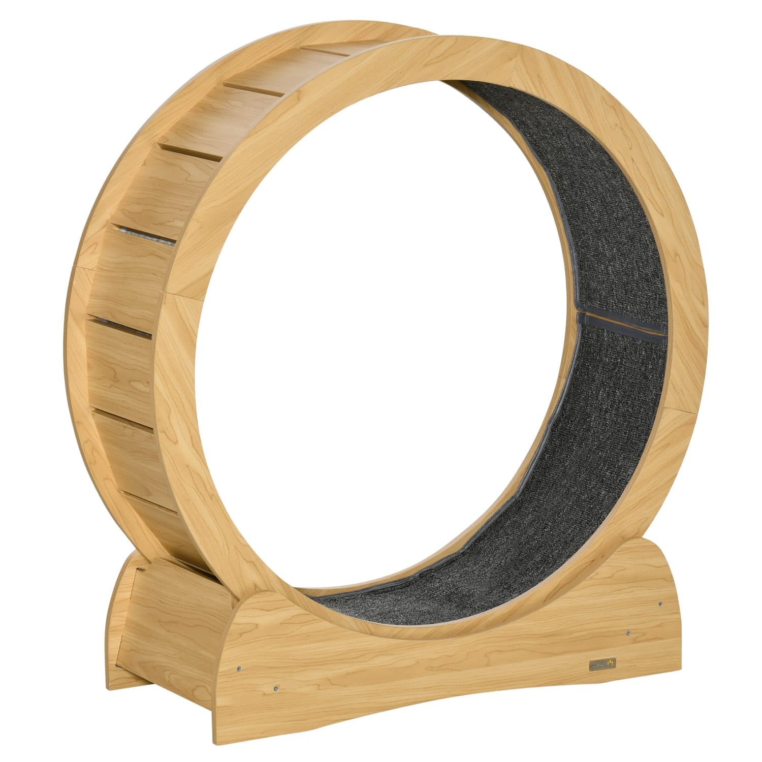 A running wheel for cats that actually looks like furniture