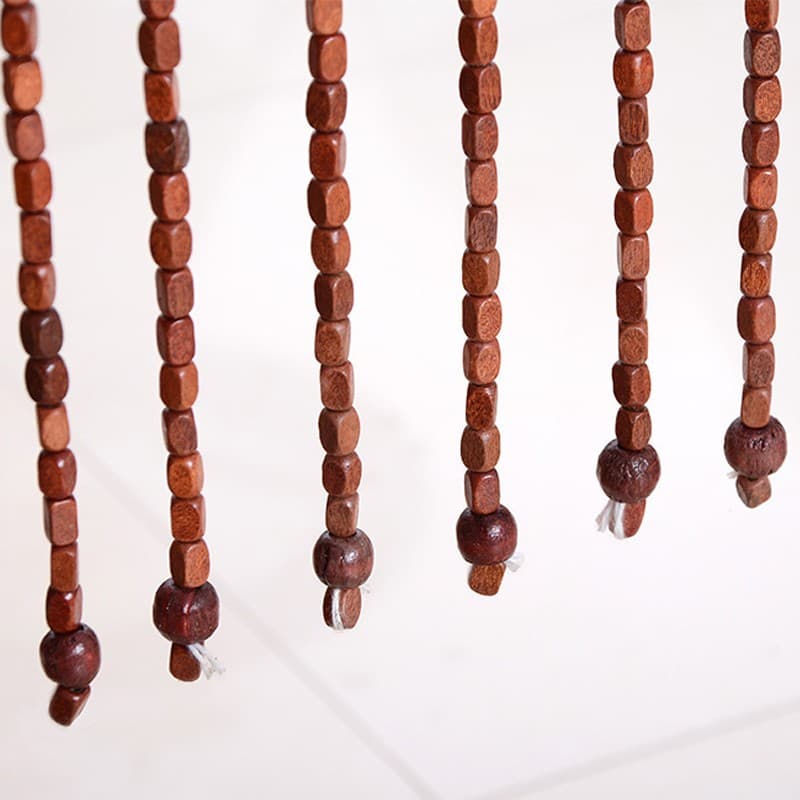 Natural Wooden Bead Door Curtain for Doorways & Spaces - image 8