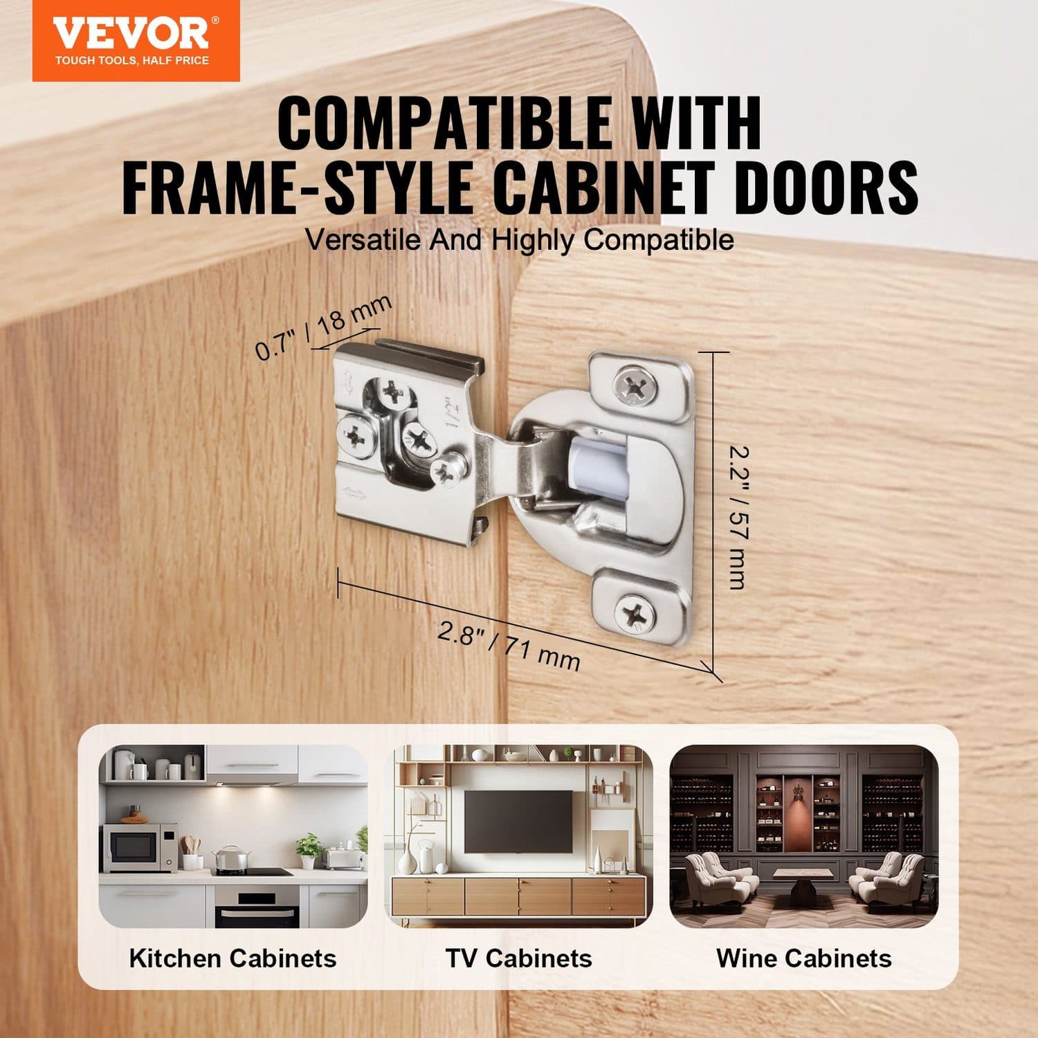 Soft Close Cabinet Hinges for a Peaceful Kitchen (40 Pack) - image 2