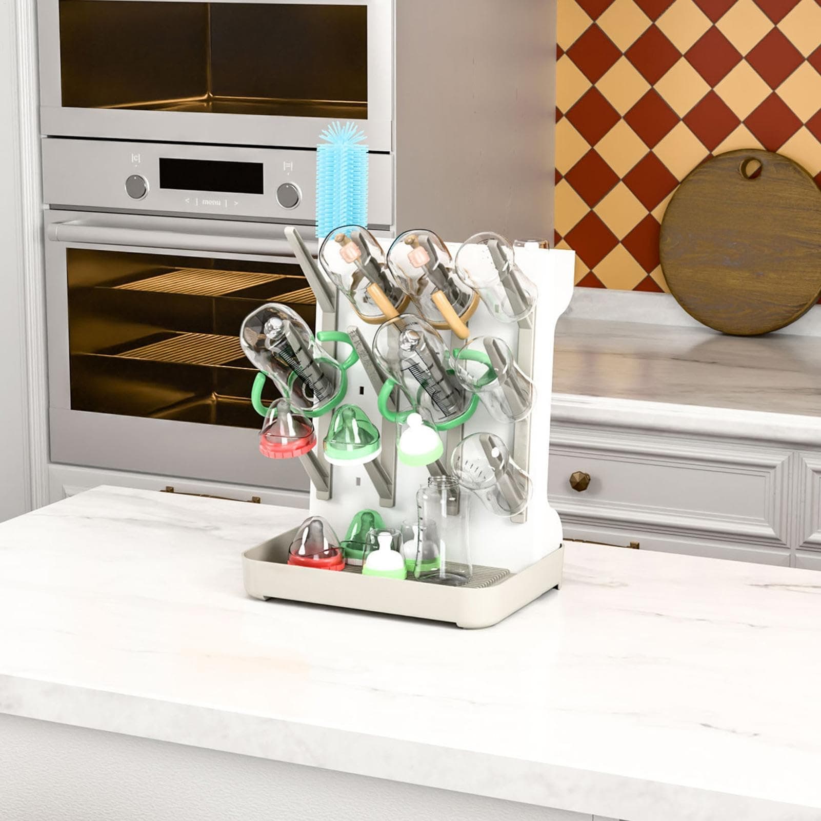 Countertop Vertical Drying Rack for Bottles and Glasses - image 4