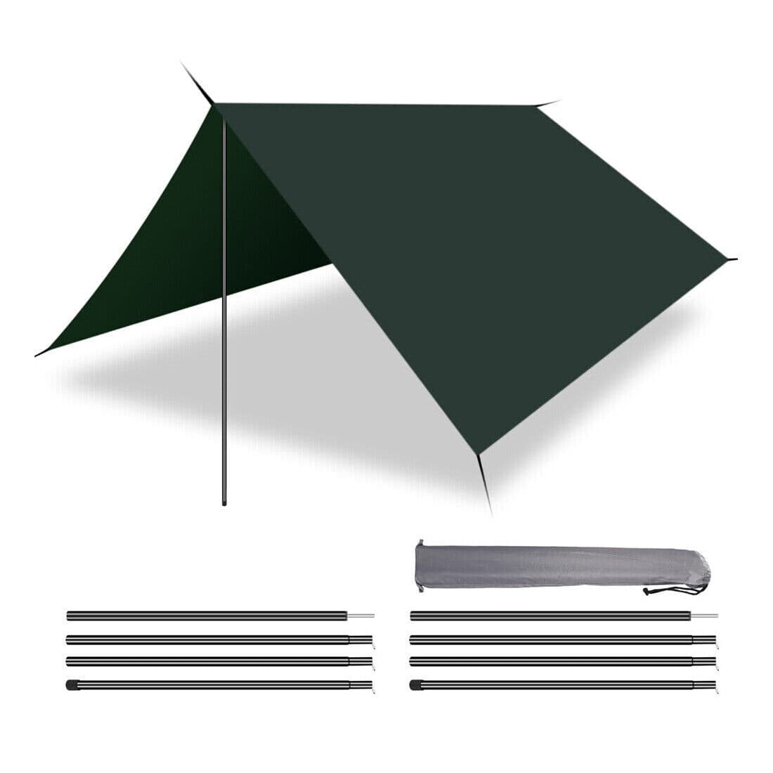 Two Adjustable Steel Poles for Tarps and Camping Shelters - image 10