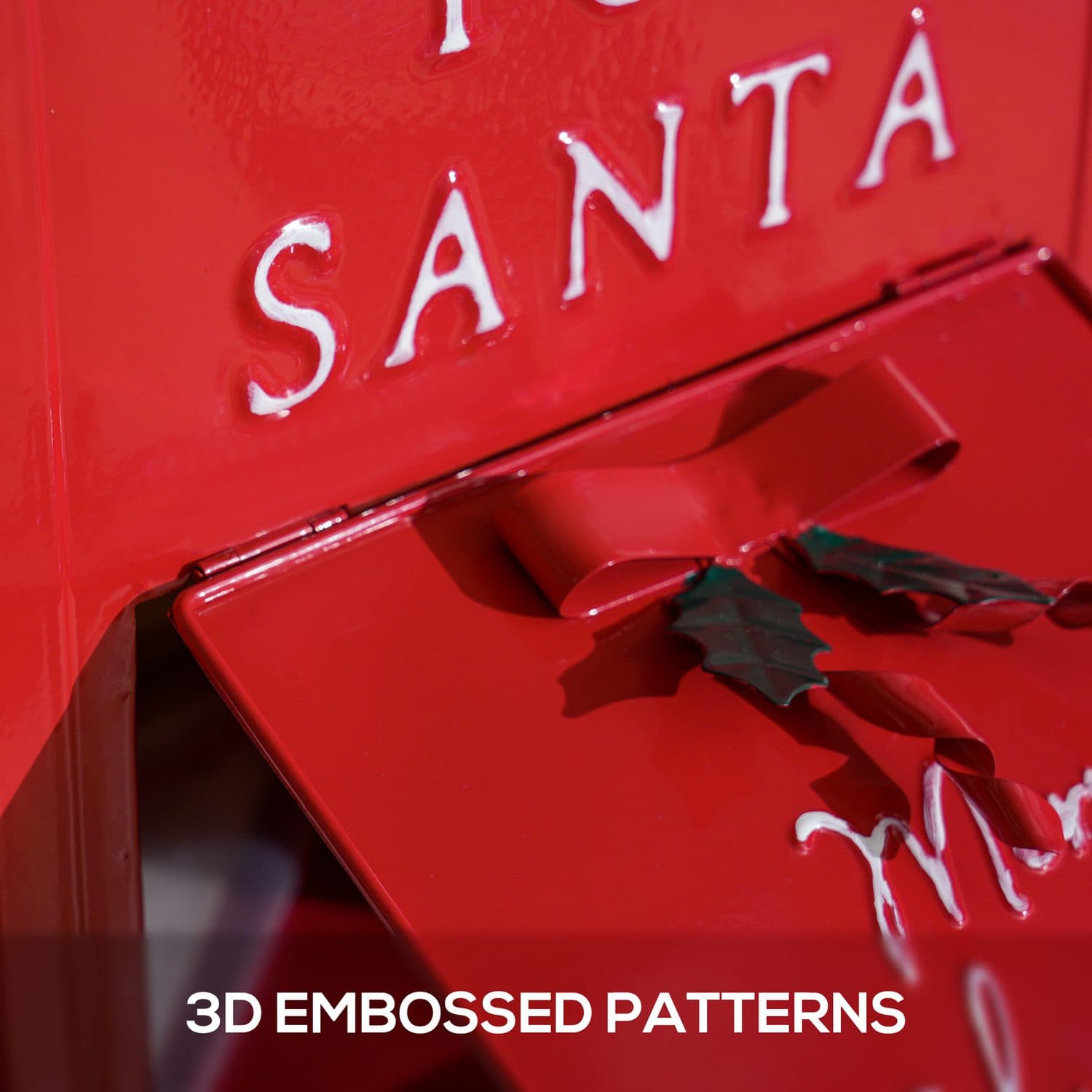 Festive Red Postbox for Letters to Santa - image 5